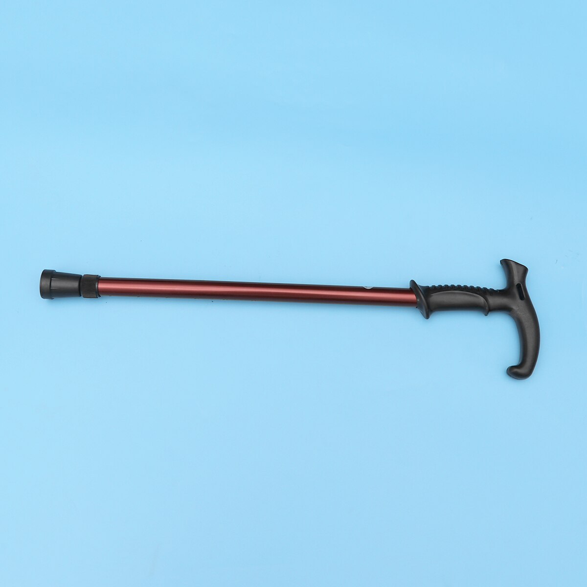 Six-Section Telescopic Trekking Pole Walking Cane Aluminium Alloy Anti-Skid Adjustable Walking Stick Silver Brown Walking Sticks