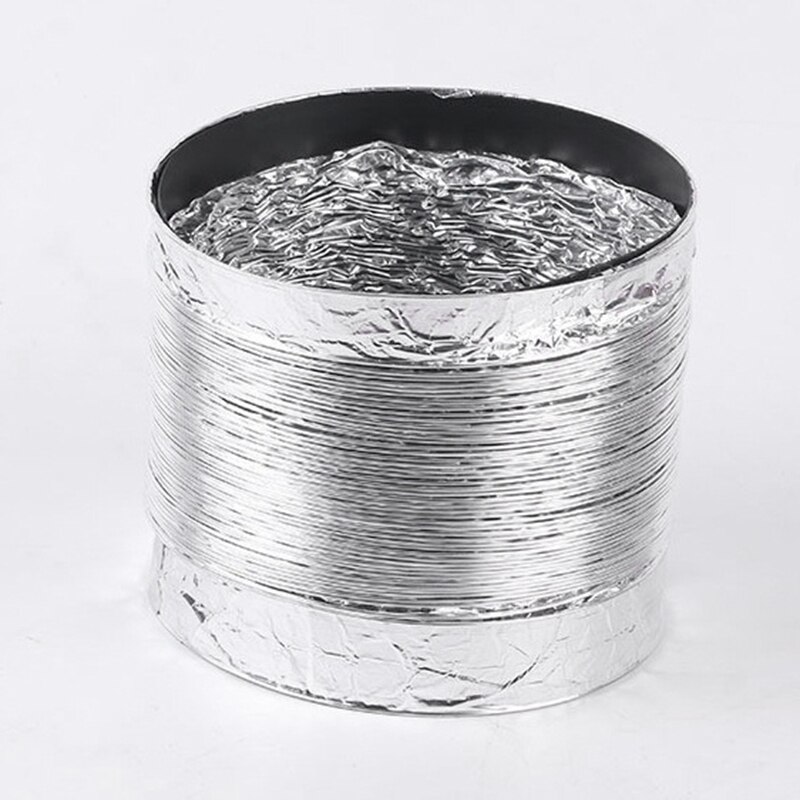 Ventilator Pijp Pvc Aluminium Buis Ventilatie Pijp Slang Flexibele Uitlaat Luchtkanaal Systeem Vent Badkamer 100Mm X 2M