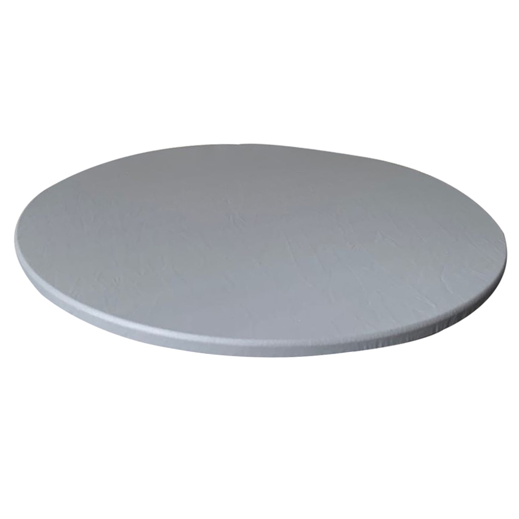 Rundt elastisk borddæksel kludbeskytter vandtæt polyester duge catering monteret borddæksel med elastisk kantet 120cm