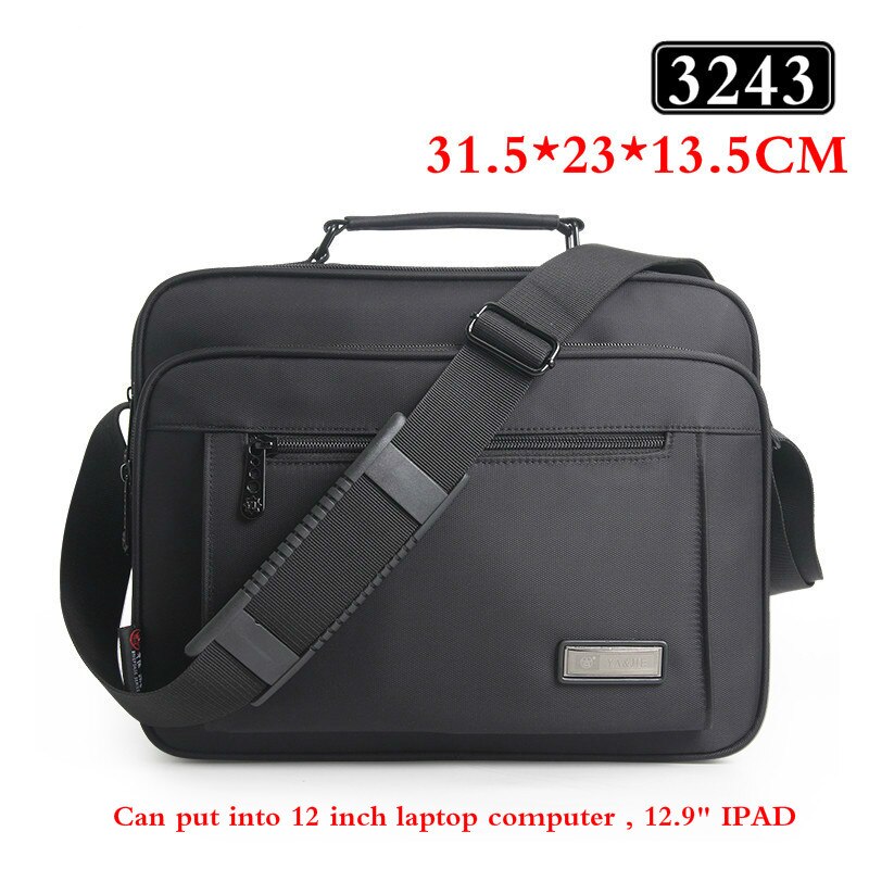 À prova dwaterproof água preto homens maleta de alta qualidade marca sacos de ombro para as mulheres mensageiro saco crossbody sacos bolso hombre 2020: 3243-black