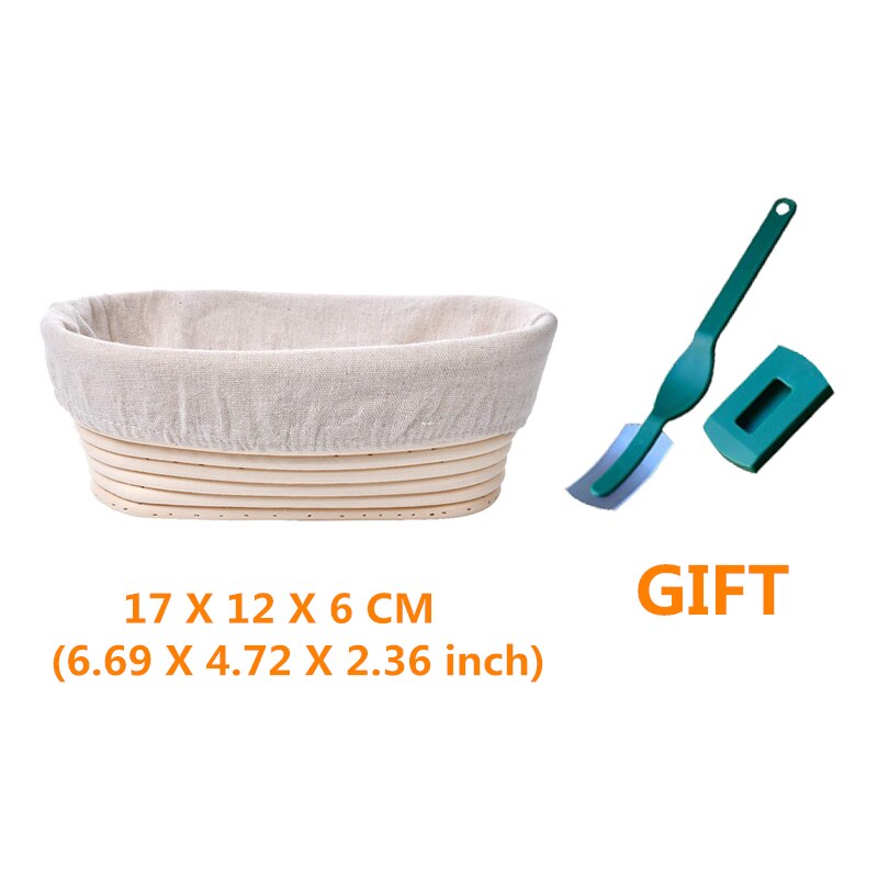 Bread Fermentation Rattan Basket Proofing Country Bread Baguette Dough Storage Baskets Container Wicker Baskets Supplies: Size 5