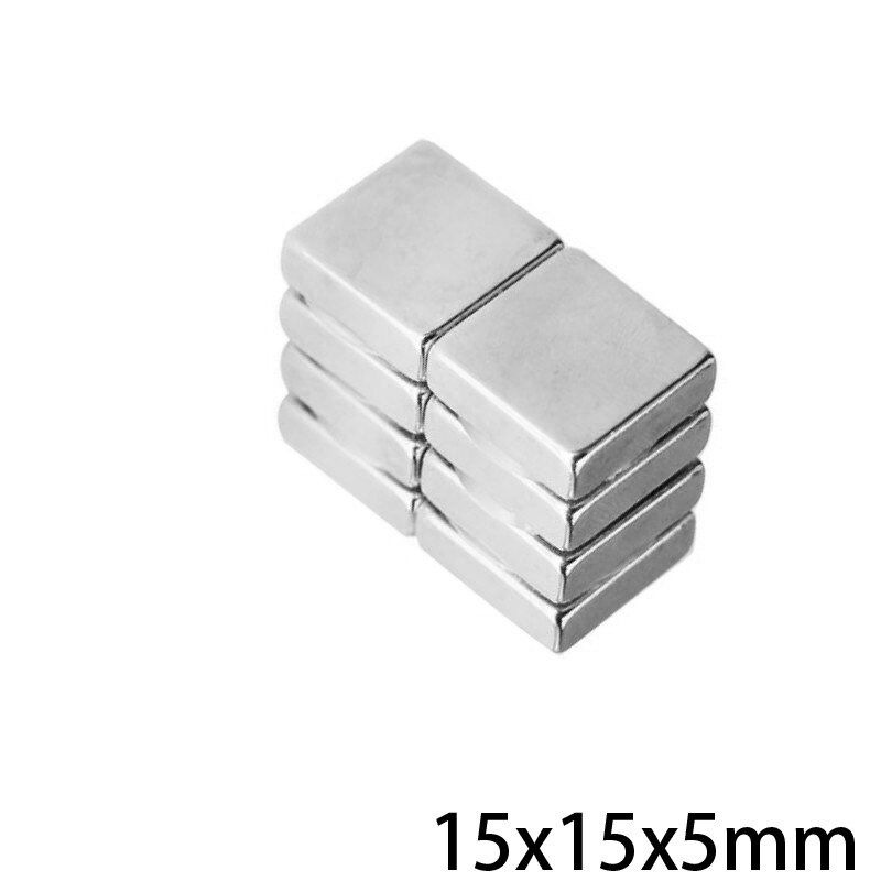 5 ~ 50 stk 15 x 15 x 5 mm kraftige magneter 15 mmx 15mm blok permanent magnetisk 15 x 15 x 5mm neodymmagnet super stærk 15*15*5 mm