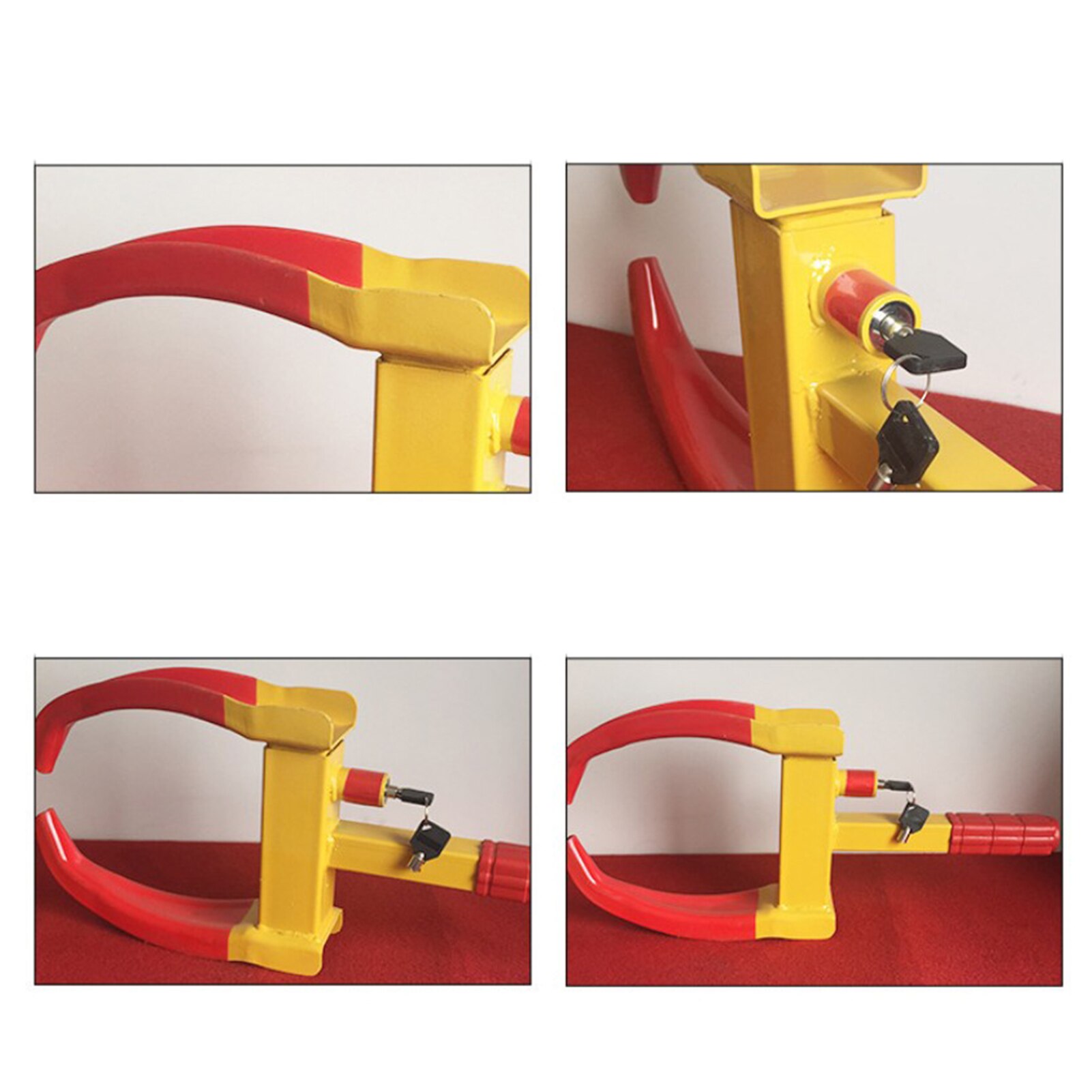 Zware Auto Wheel Lock Klem Boot Band Klauw Trailer Auto Vrachtwagen Atv Rv Golfkarretjes Automotive Boottrailers Anti diefstal Slot