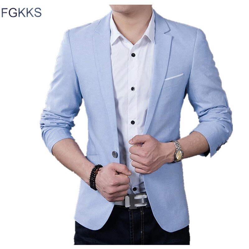 Fgkks mærke mænd blazer bryllup jakkesæt mænd jakkesæt formel smoking slim fit mødekjole brudgom jakkesæt kostume homme