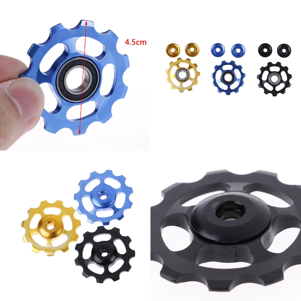 1pc polkupyörän hihnapyörän pyörän pyörän laakeri hihnapyörä maantiepyörän ohjausrulla 4mm 5mm 6mm 11t mtb polkupyörän takavaihtaja
