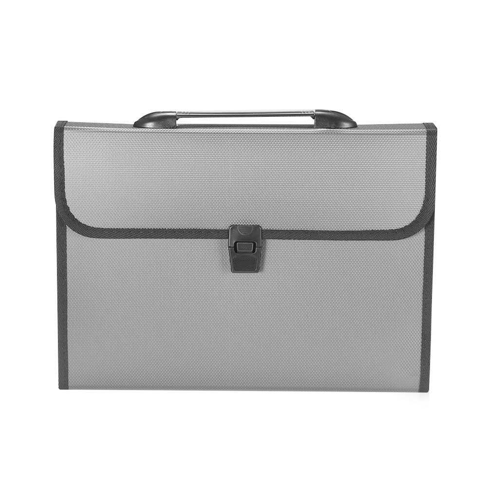 Expand A4 Box File Manager Paper File Folder Desktop Folder File Paper Storage Box School Office Stationery Extension Folder: silver