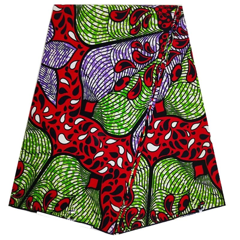 Nigerialainen aito afrikkalainen printtikangas vaha 6 jaardia afrikkalaista kangasta 100%  puuvilla ankara farbic mekkoon  n20801-15: Kuten kuva 19