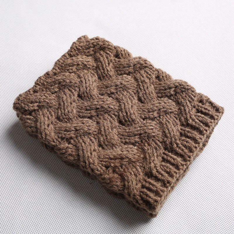 Tejer a mano stick pin botas de viento botas de Navidad conjunto de aguja gruesa corta de bambú grueso trenzado calcetines de lana: Khaki