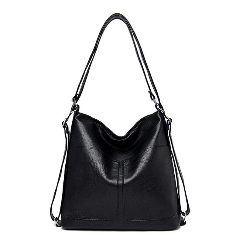 Sacs à main en cuir Pu pour femmes, sac à bandoulière de grande capacité, bourse Hobo, fourre-tout de luxe , sac à épaule pour dames: shoulder bag 2