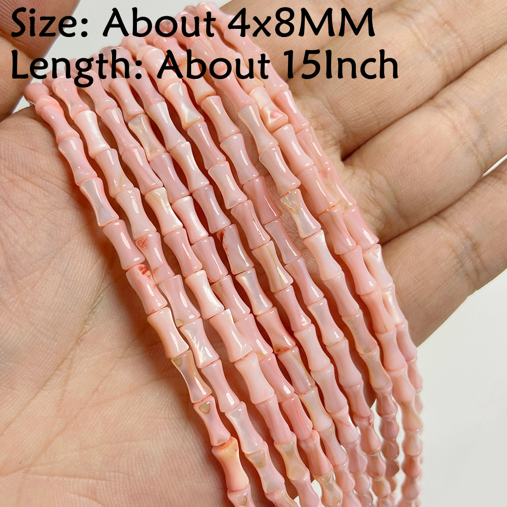 Natuursteen Schelp Kralen Charme Roze Losjes Spacer Kralen Geverfd Parelmoer Schelp Kraal voor DIY Armbanden Oorbellen Kettingen