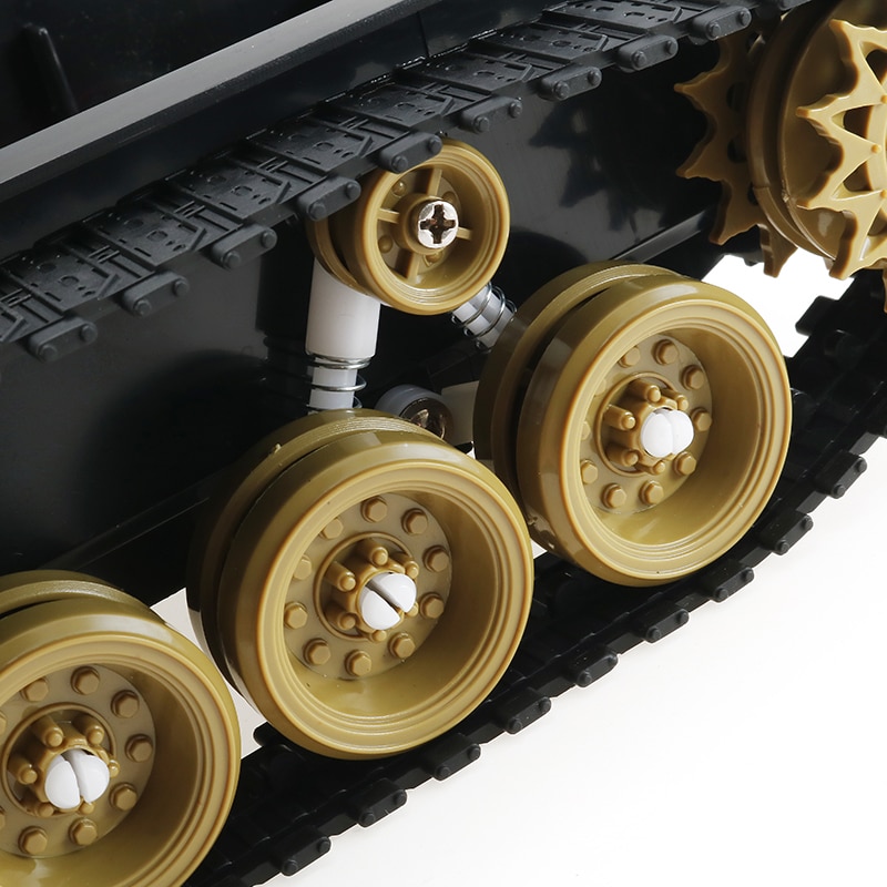 3 V-9 V Diy Schok Geabsorbeerd Smart Robot Tank Chassis Crawler Auto Kit Met 260 Motor Voor Scm