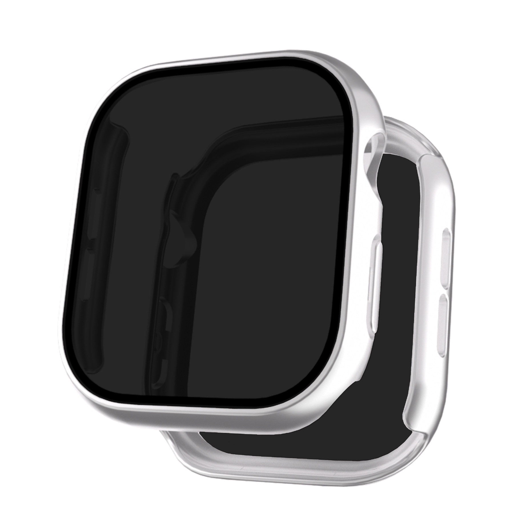 Lasi + kotelo apple watch series 10: 42mm 46mm , yksityisyyttä suojaava näytönsuoja, kova tietokoneen suojakansi iwatch  s10 -lisävarusteille: Lohi / 2 - 3.9 tuumaa