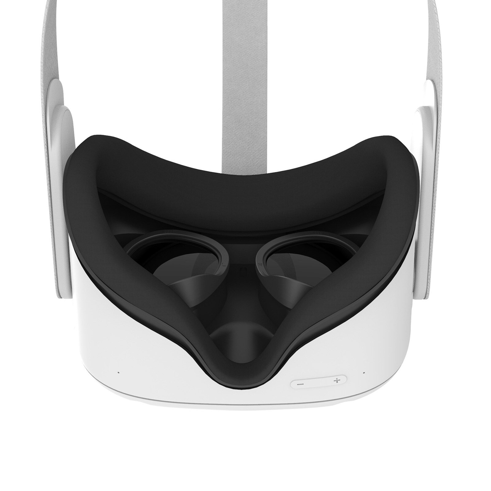Vr lente anti-risco anel para oculus quest 2 óculos de proteção contra arranhões moldura len compatível para oculus quest 1/2 rift s: Black