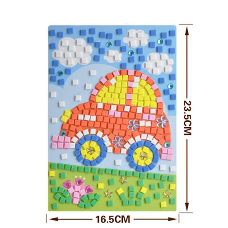 12 stili Possono Essere Scelgono Lotto 3D Mosaici Di Puzzle Creativo Sticker Gioco Animali di Trasporto Arti Del Mestiere per I Bambini Giocattolo Educativo giocattolo: Type 6