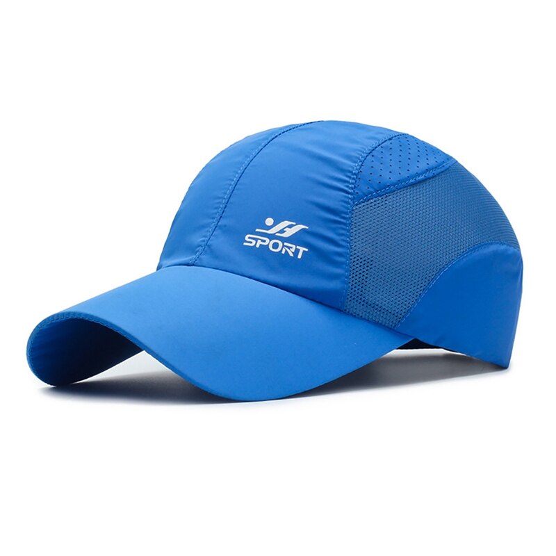 Outdoor Zonneklep Hoeden Lichtgewicht Baseball Caps Waterdicht Ademend Sport Hoed UPF50 + Ultra Dunne Koeling Baseball Hoeden: Blauw