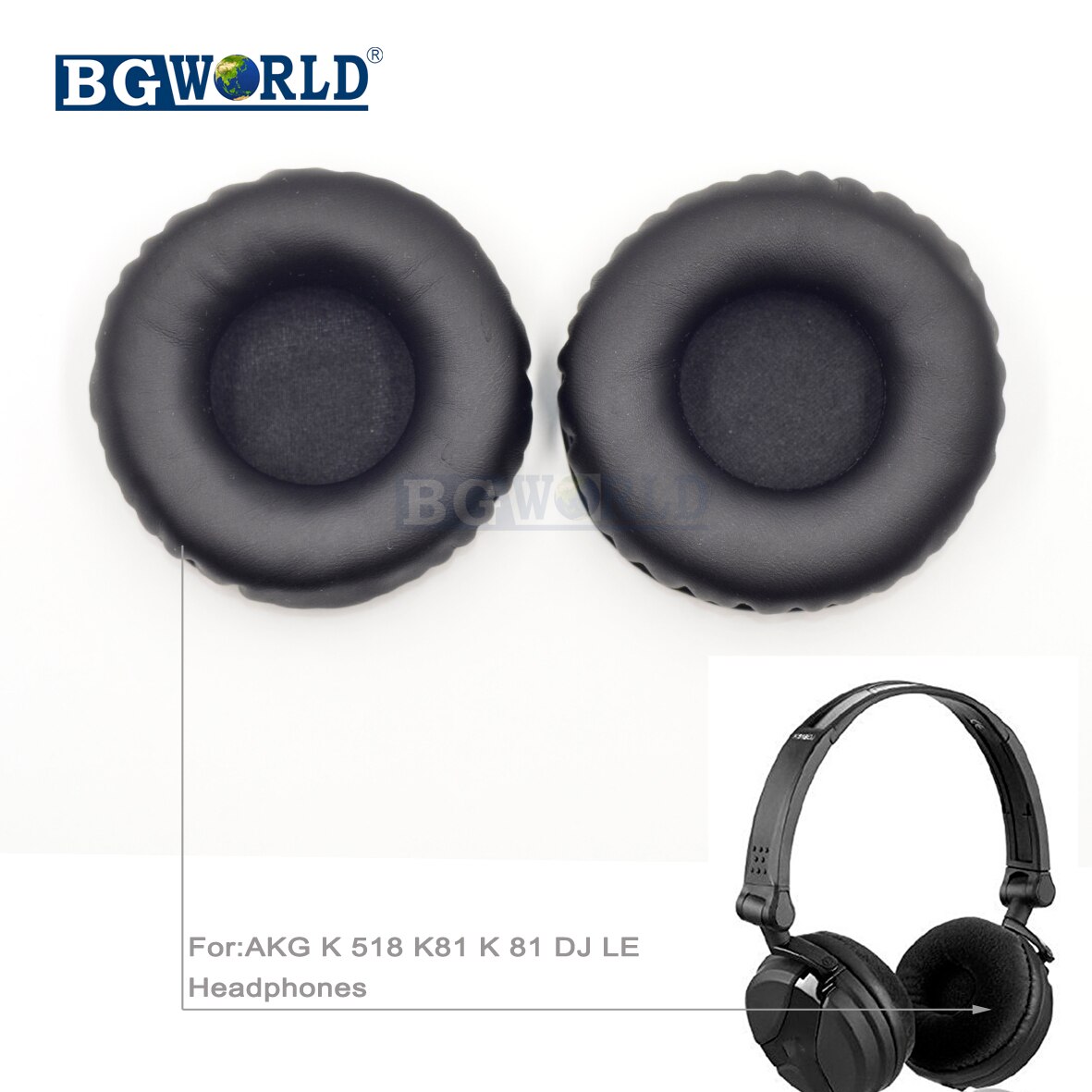 BGWORLD Replacement Ear pads foam cover cushion earpad for AKG K518 K 518 K81 K 81 DJ LE Headphones sponge headset part