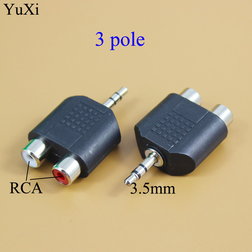 3.5mm/6.35 honkontakter  to 2 rca-hankontakter f/m eller m/f-hankontakter  to 2 dubbel rca-honkontakter av-stereoljudadapter y-kontakt splitterkontakt: Vit
