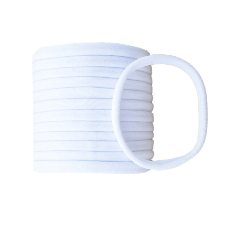 10 pièces/ensemble bandeaux en Nylon souple pour enfants fille bricolage accessoires de cheveux: Rouge