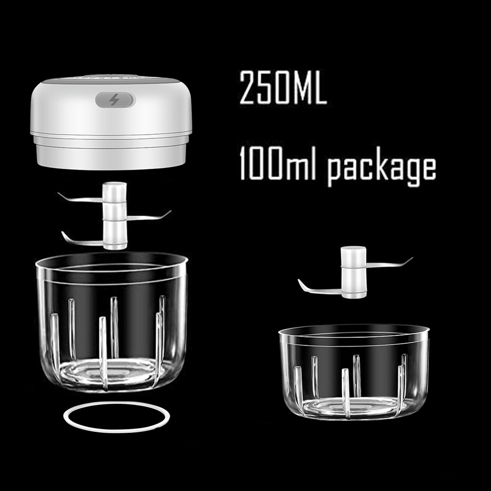 Electric Mini Garlic Chopper Food Chopper Portable Small Food Processor For Pepper Garlic Chili Vegetable Nuts Mincer/Grinder