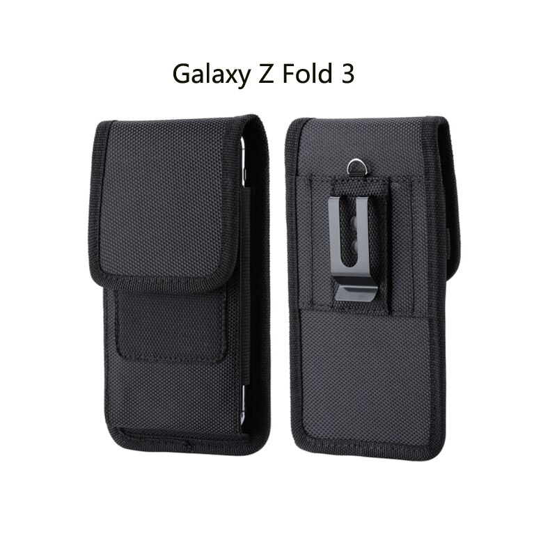 For Samsung Galaxy Z Fold 3 Pouch Belt Clip Holster Phone Case For Galaxy Z Flip 3 Motorola Razr 5G Oxford Cloth Waist Bag Cover: Galaxy Z Fold 3 / Style 1