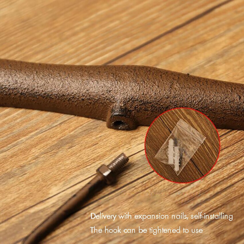 Gancho de pared para colgar ropa, perchero montado en la pared, martillo de hierro Vintage/llave, soporte para bolsa, Decoración práctica del hogar