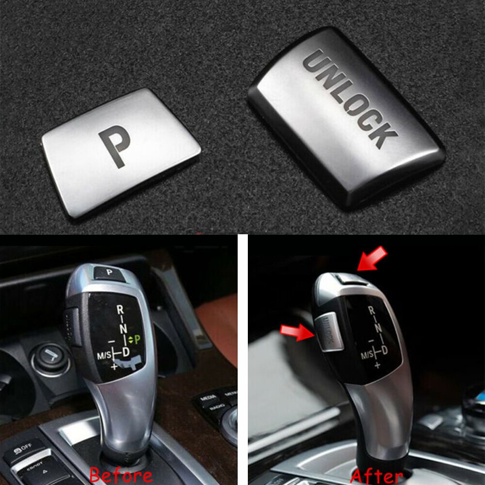 Auto Shift Pookknop &quot;P&quot; Unlock Cover Voor Bmw 3 4 5 7 X3 X4 X5 X6 F20 f30 F34 F15 F16 F25 Auto-accessoires Automotive