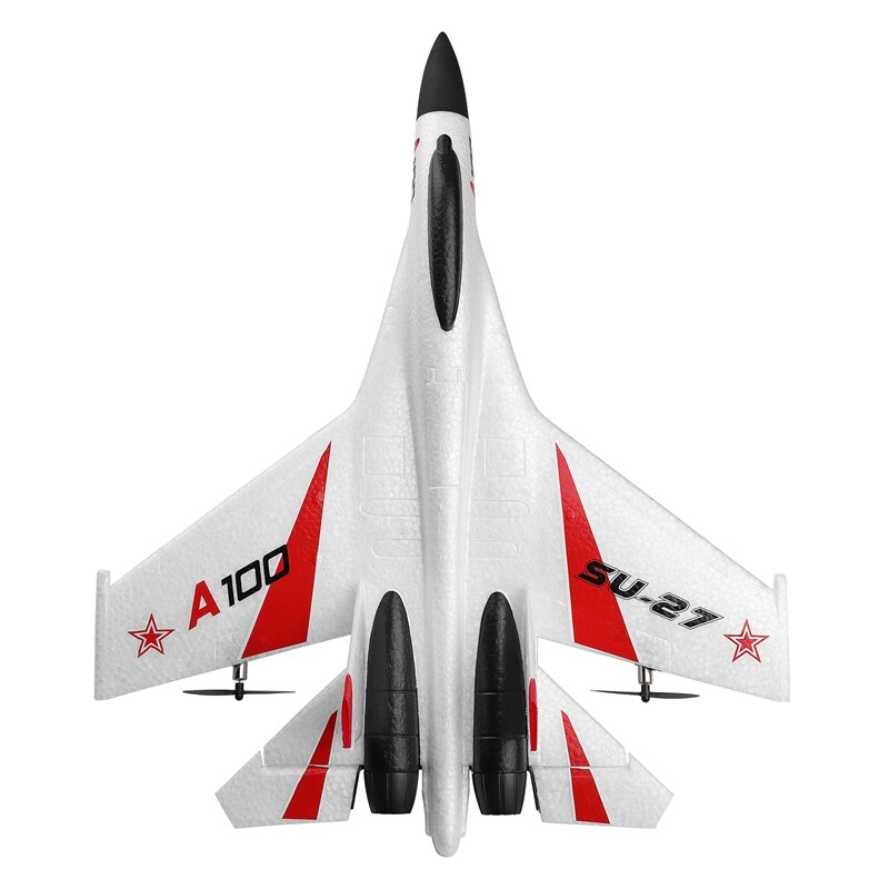 WLTOYS-Avión de Control remoto XK A100-SU27, juguete de avión de 2,4G, 340Mm, 3CH, ala fija, para exteriores