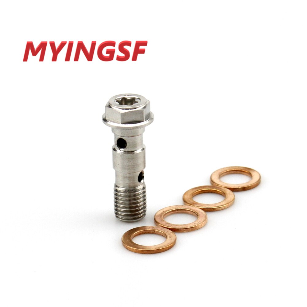 Moottoripyörä ruostumaton jarru banjo pultti  m10 x 1.25mm banjo pultti ruuvi  m10 x 1.25 x 32 ktm ducati honda kawasaki suzuki yamaha: B