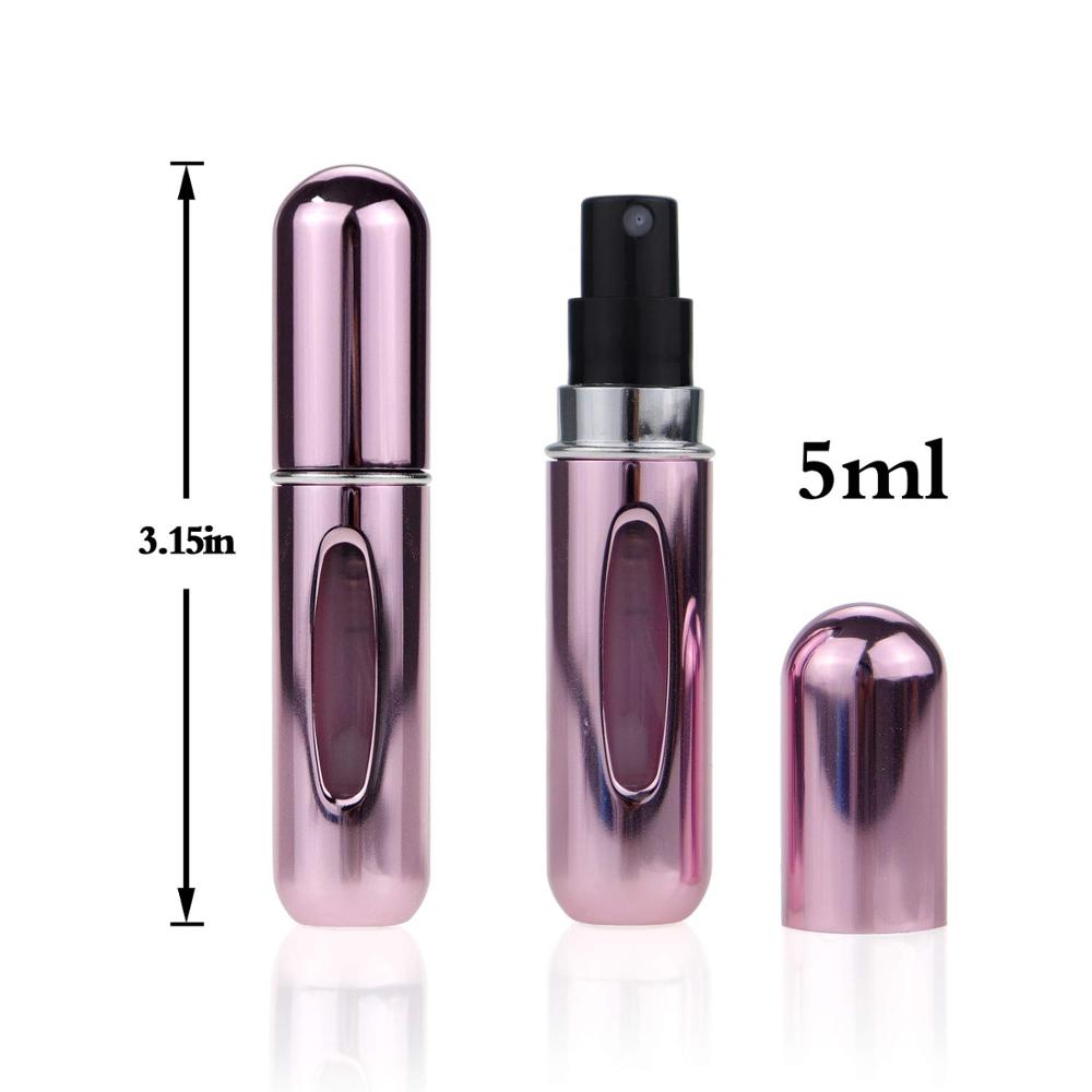 Draagbare Mini Navulbare Parfum Verstuiver Fles Hervulbare Parfum Spray Parfum Verstuiver Hervulbare Reizen 4 Stuks Pack Van 5Ml