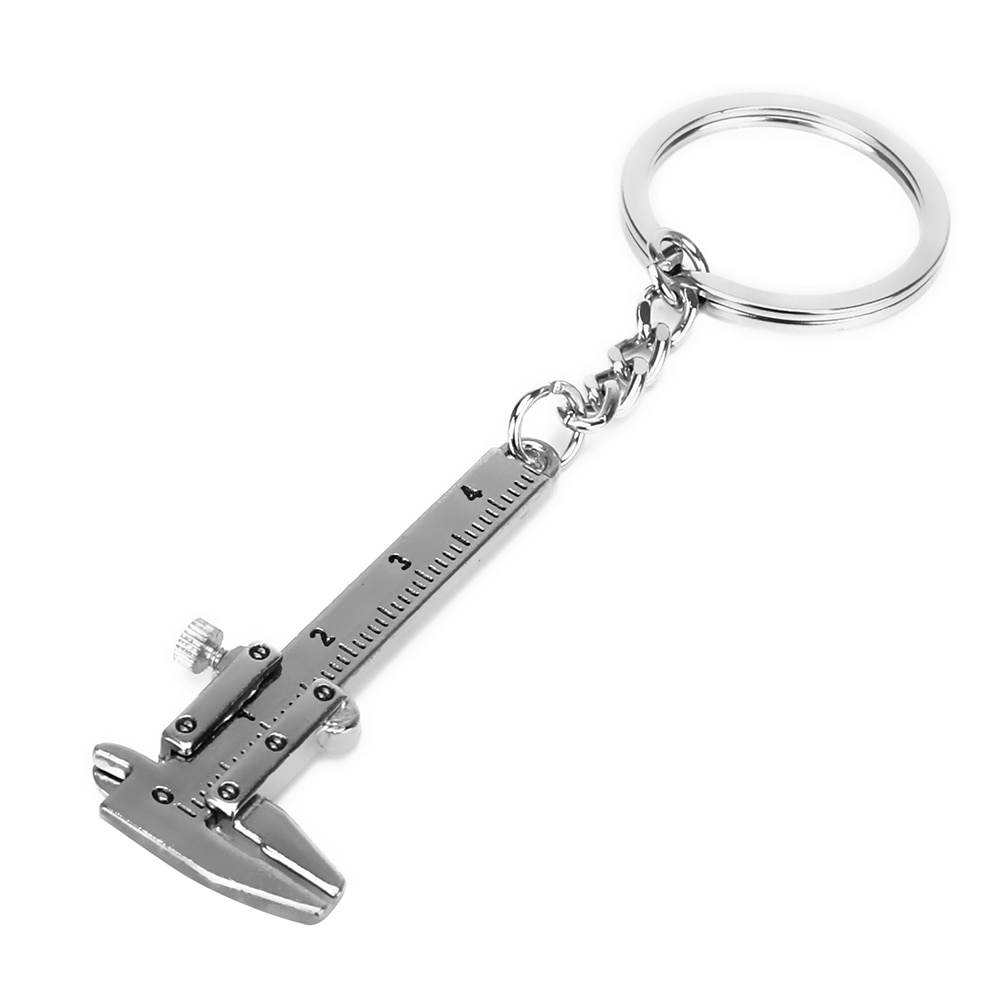 Forauto vernier caliper bil nøgleringe metal vedhæng auto nøglering nøgleringe bil-styling bil tilbehør