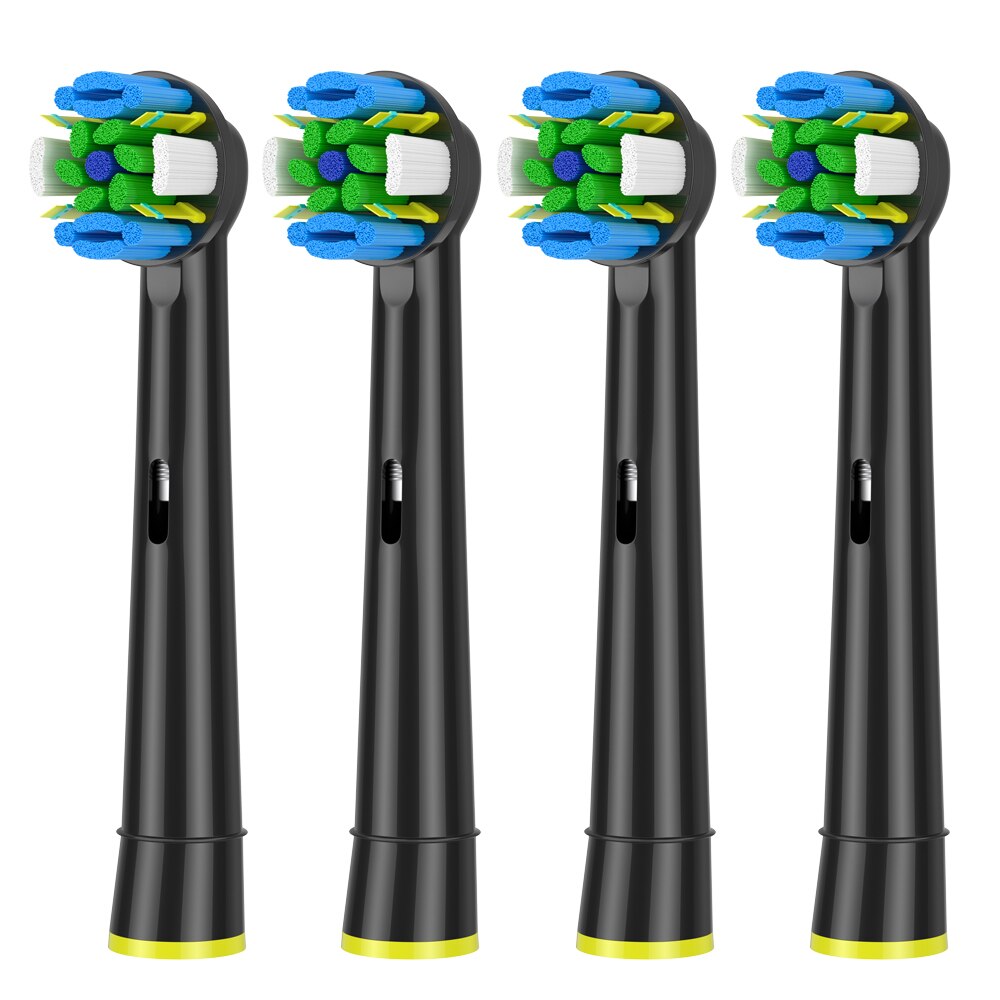 EB50 EB20 Dual Clean Opzetborstels Voor Oral B D12 D16 D100 Cross Actie Floss Action Elektrische Tandenborstel Heads zwart: HB25