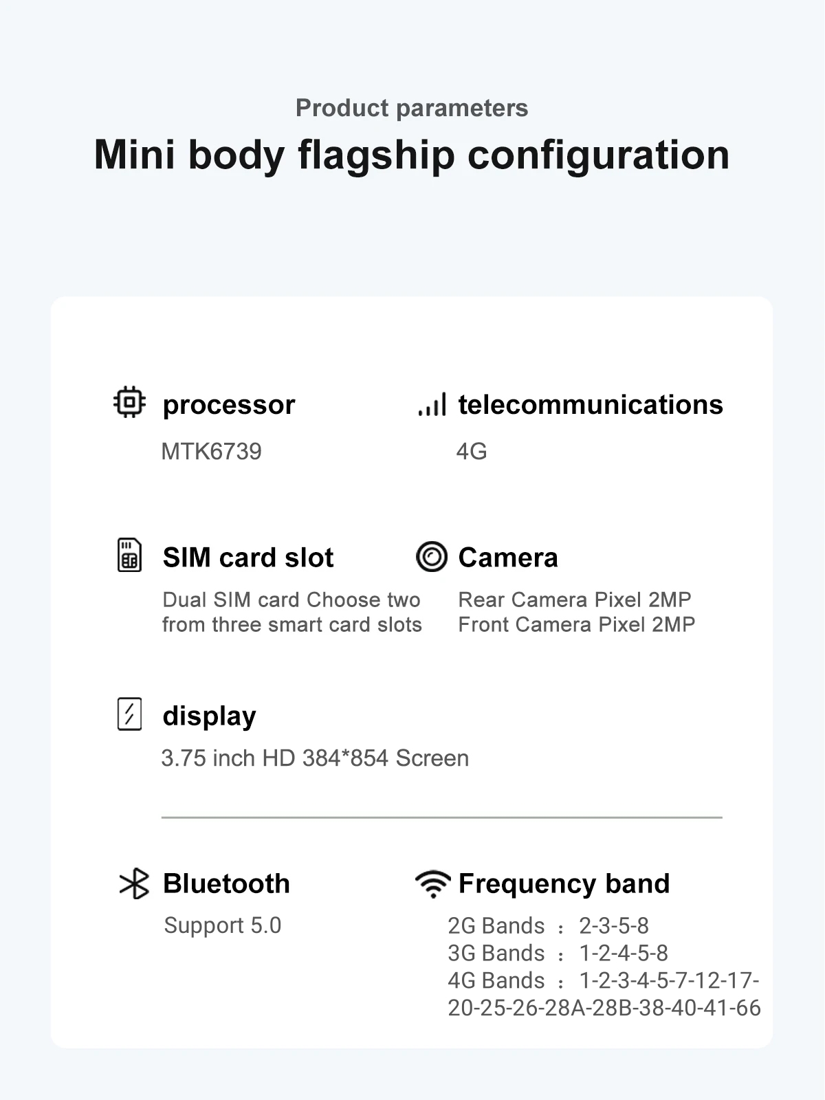 FUFFI-X7 Pro Mini Smartphone,4G Network,3.75 inch,2+16GB ROM,Android 10.0,Mobile phones,Google Play Store,2400mAh,Cellphones