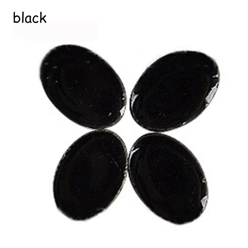60 uds artesanía mosaico arte cinturón mosaico hacer porcelana azulejos de mosaico pendiente de joyería de Micro cerámica Oval ultrafino de cerámica: Negro