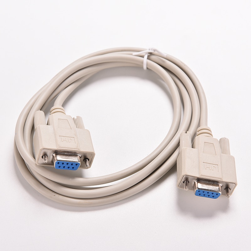 1 ST 1.5 M Seriële RS232 Vrouw-vrouw Null Modem Kabel DB9 FTA Cross Connection 9 Pin COM Datakabel Converter Verlengsnoer