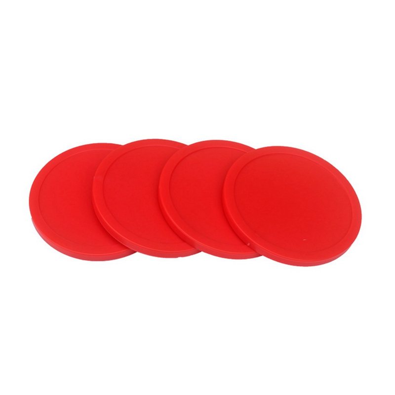 10 stück heim-airhockey, 75mm rote ersatz-rund-airhockey-hotdogs, robuste airhockey-hotdogs für spieltische, zubehör
