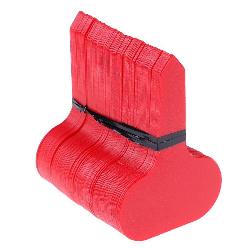 100 Stck 5*7cm Kunststoff Pflanze Etikett Etikett Kindergarten Rasen Etikett Anlage Klassifizierung Etikett Ist Nicht Verderbliche: rot