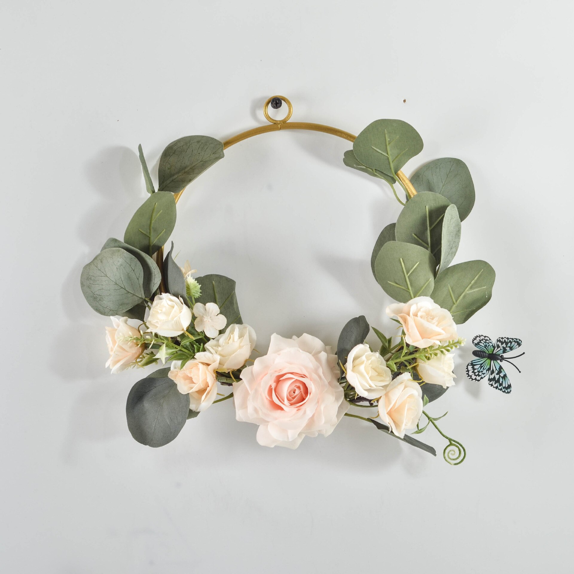 Dremisland Kerstslinger eucalyptus slinger, dennenslinger, kunstplanten met rode bessen, dennenappels, kerstkrans, groene hangplant voor trap, tafeldecoratie, kerstboomdecoratie