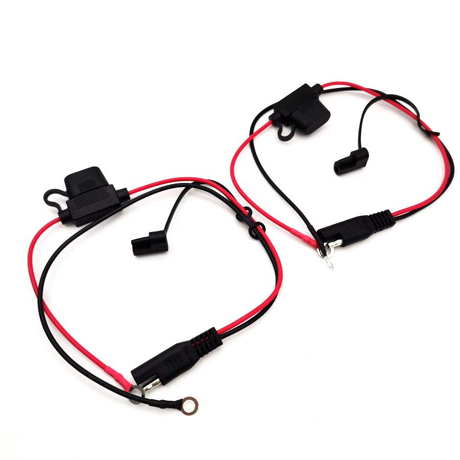 2pcs/lot Motorcycle Battery Charger Terminal To SAE Quick Disconnect Cable 12V