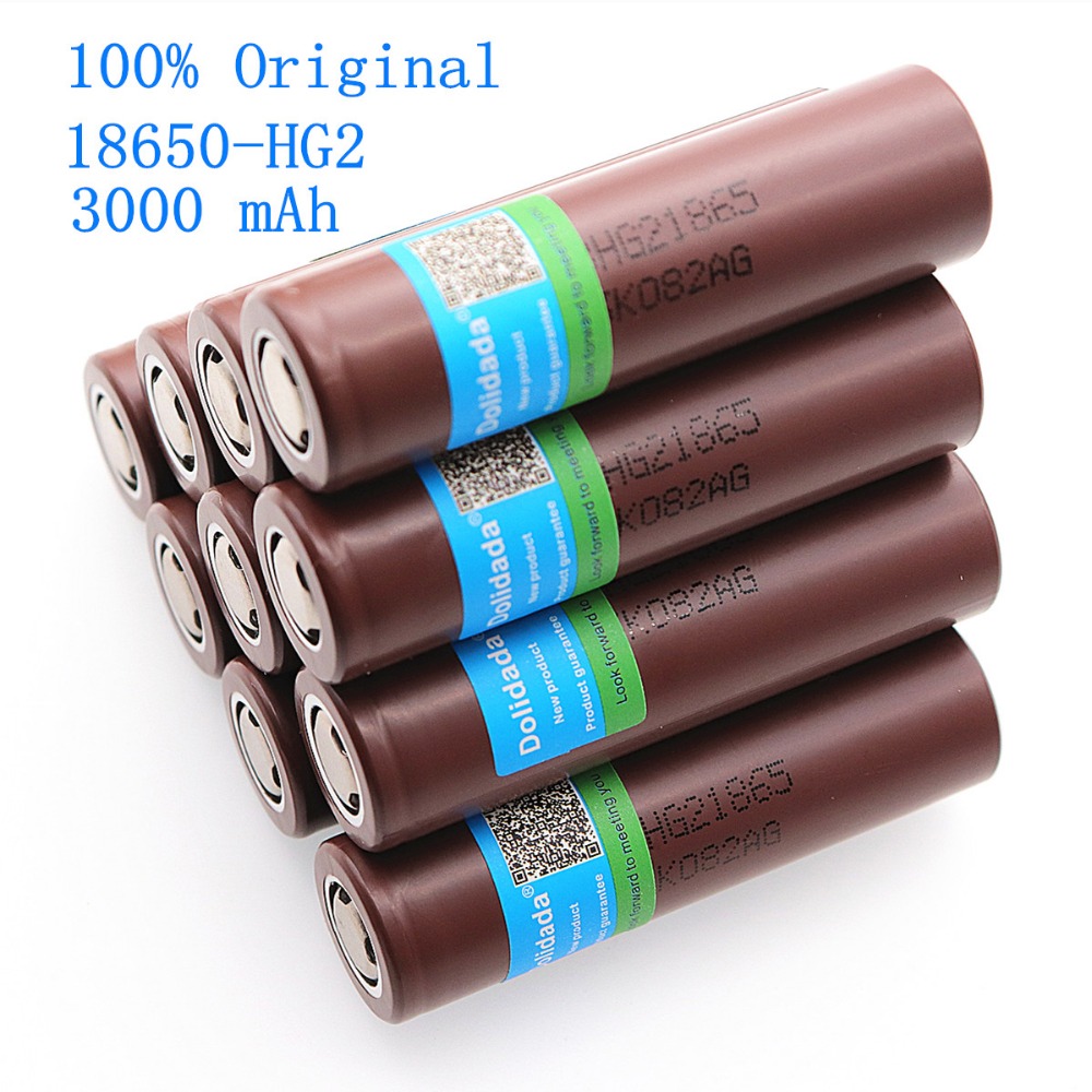 100% Original HG2 18650 3000mAh battery 18650HG2 3.6V dedicated For hg2 Power Rechargeable battery for battery pack