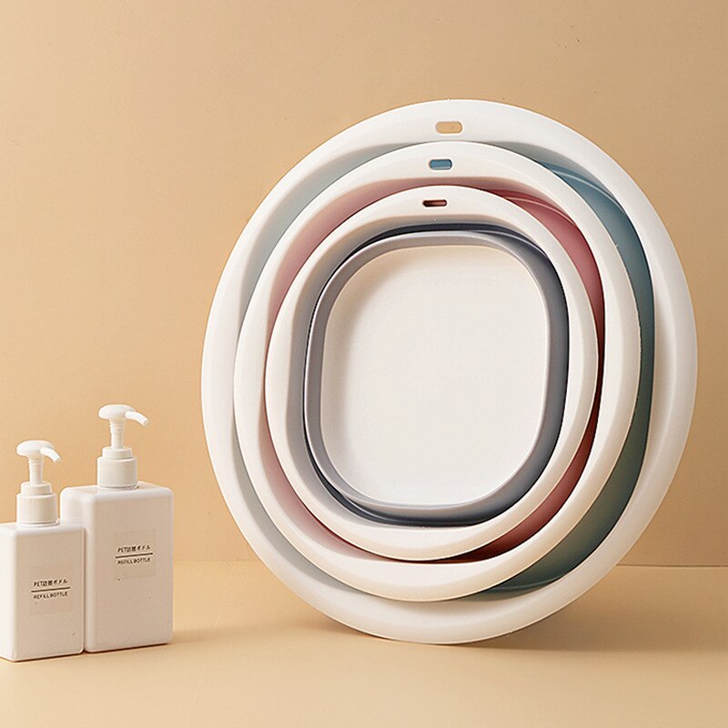 Plastic Folding Basins Portable Wash Basins Folding Laundry Tub Bathroom Kitchen AccessoriesTravel Folding Wash Basin 3 Size