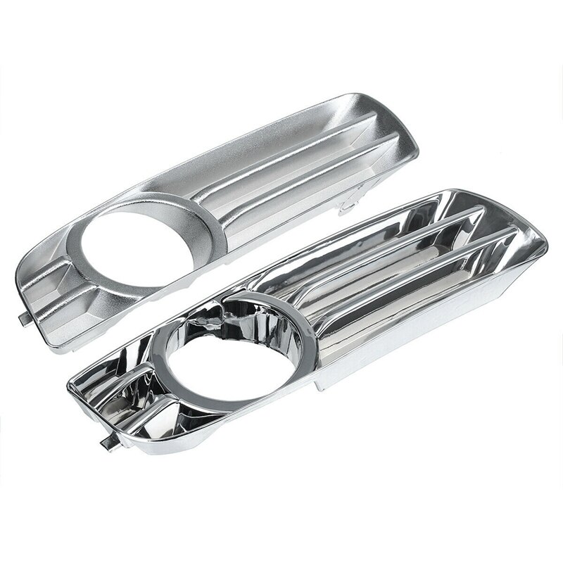 2Pcs Chrome Front Bumper Fog Light Driving Lamp Trim Cover for Chrysler 300 2005
