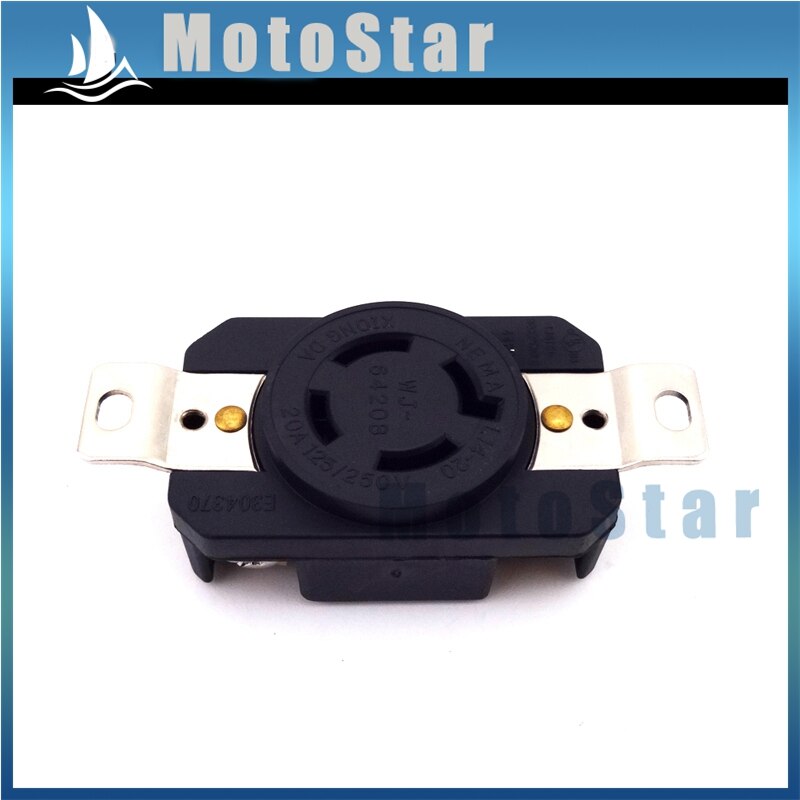 4 Prong Receptacle Generator Twist Lock Socket NEMA L14-20R 20AMP 125/250V UL Approval