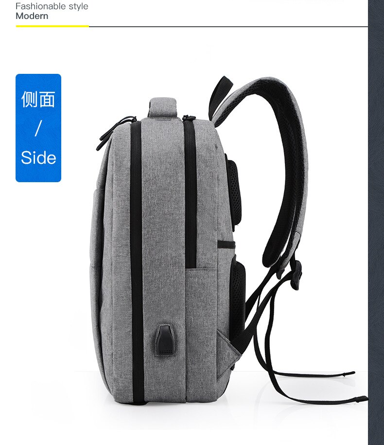 Moderna y nueva mochila para ordenador, de coreana, con carga USB, de viaje, informal, para hombre y mujer, para estudiantes