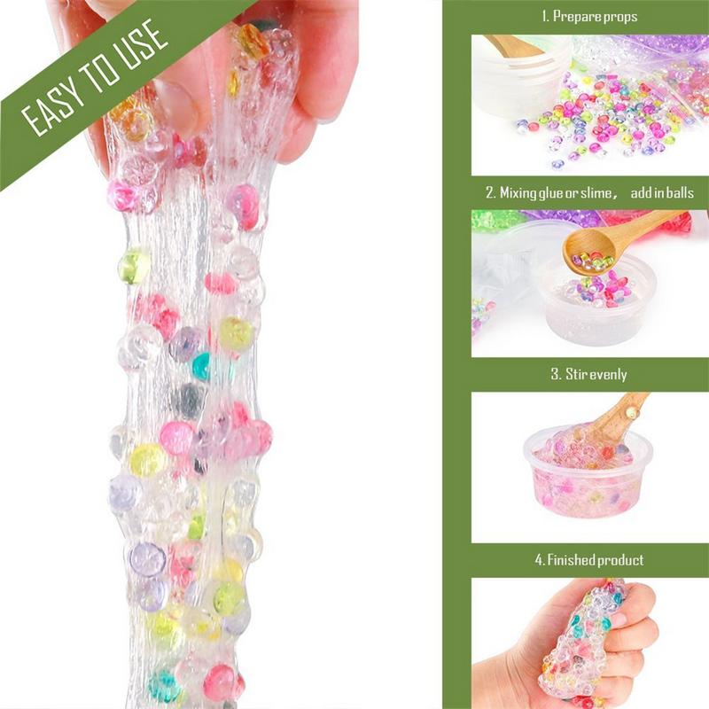 72 Pack Maken Kits Supplies Voor Slime DIY Handgemaakte Kleur Schuim Bal Korrels Slime Maken Materiaal Set слайм набор для слаймов