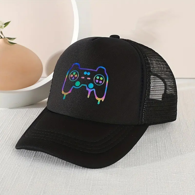 Gorra de béisbol informal con sombrilla para niños, gorro con estampado divertido para jugar al aire libre, 1 ud.
