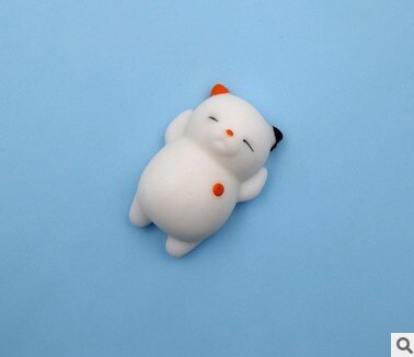 Mini Squishy Cute Animal Antistress Ball Squeeze Soft Sticky Stress Release Funny Toy: Cat with pattern