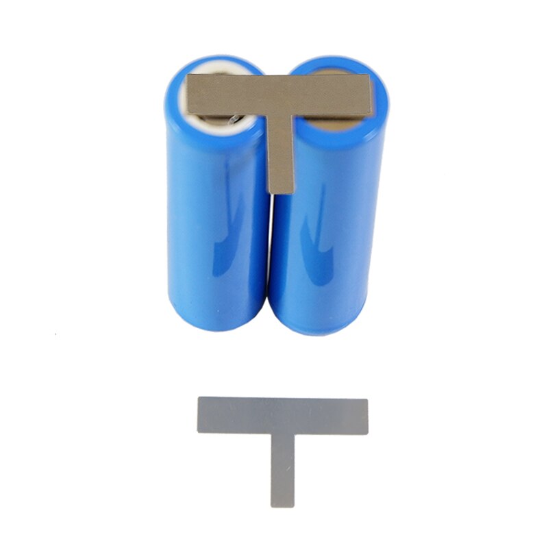 18650 batterie 2P reinem Nickel streifen T-förmigen Nickel Band Für 18650 zelle 2P oder 2S akku Li-Ion Batterie reinem Nickel platte