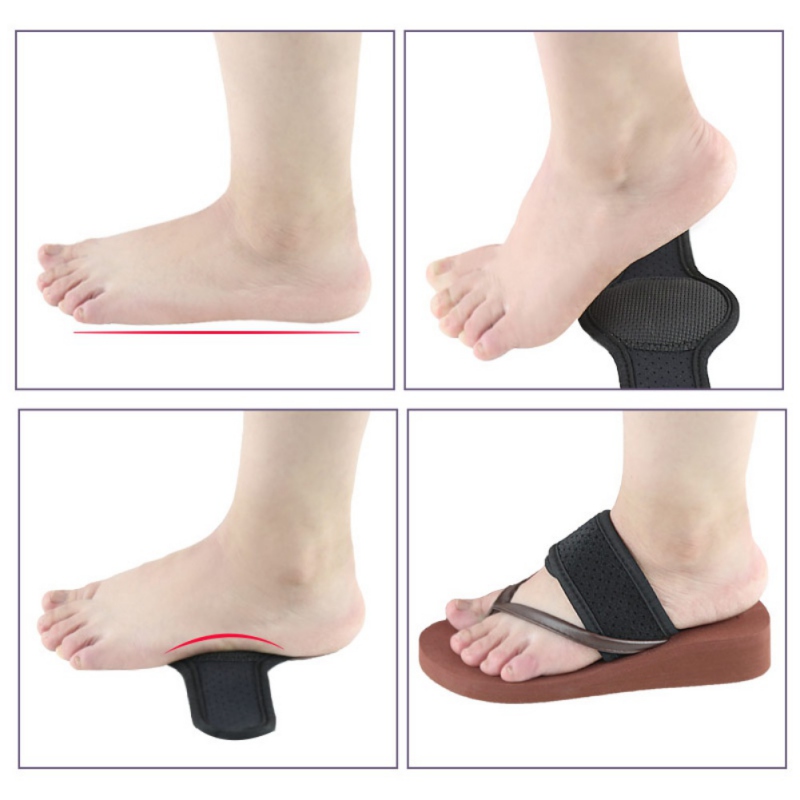 Foot Arch Support Brace Feet Heel Pain Relief Plantar Fasciitis Run-up Pad Feet Sole Care Cushioned Shoes Insert