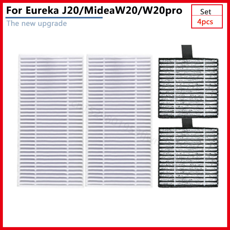 Für Eureka J20 Midea W20 W20Profi Elektrische Roboter Kehrmaschine Hauptseite Pinsel Hepa-Filter Haushaltsgerät Staubbeutel Bausatz Staubsauger: Rosa