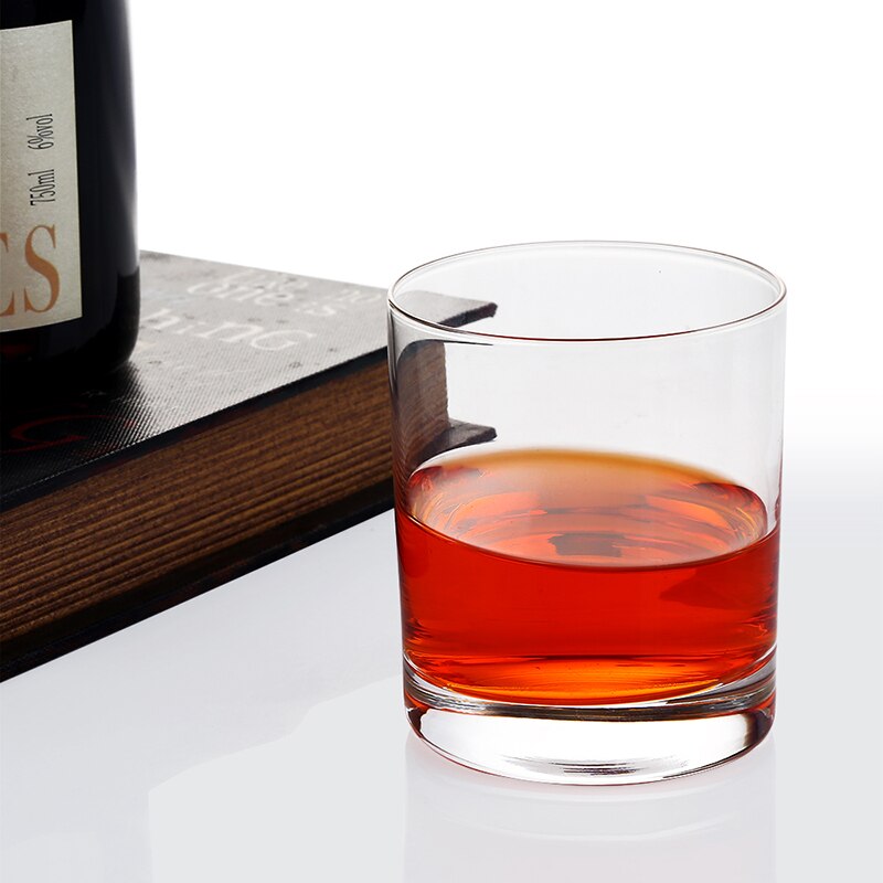 Klarkristall whiskyglas 10 oz skotsk glas gammaldags whisky stil glas för bourbon rom glas bar whisky